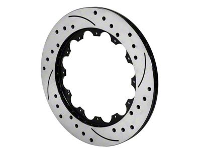 Wilwood Rotor-SRP36 Iron-LH-BLK-Drill 14.00 x .810 - 12 on 8.75in - 160-12886-BK