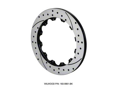 Wilwood Rotor-SRP48 Iron-RH-BLK-Drill 12.88 x .810 - 12 on 8.75in - 160-9961-BK