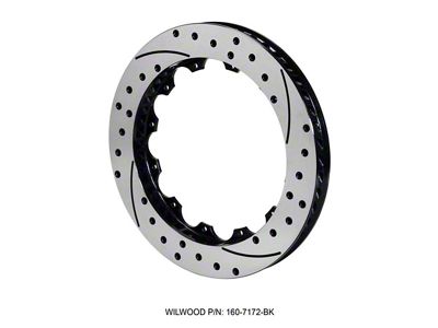 Wilwood Rotor-SRP48 SPC-37-RH-BLK-Drill 12.88 x 1.25 - 12 on 8.75in - 160-7172-BK