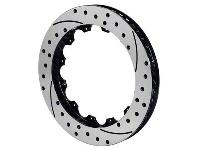Wilwood Rotor-SV-SRP 72 Iron-LH-BLK-Drill 14.00 x 1.10 - 12 on - 160-8401-BK