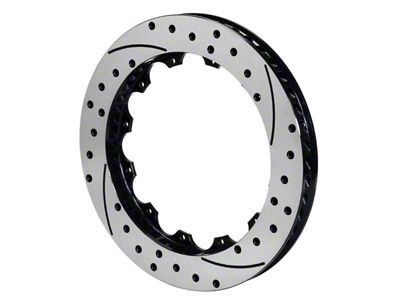 Wilwood Rotor-SV-SRP 72 Iron-LH-Drill-BLK 14.25 x 1.10 - 12 on - 160-11310-BK