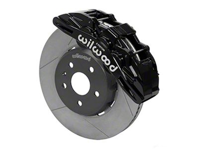 Wilwood SX6R Front Brake Kit 14in Slotted Rotors Black Calipers - 140-15438