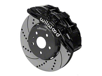Wilwood SX6R Front Brake Kit 14in SRP Slotted/Drilled Black 16-19 - 140-15438-D