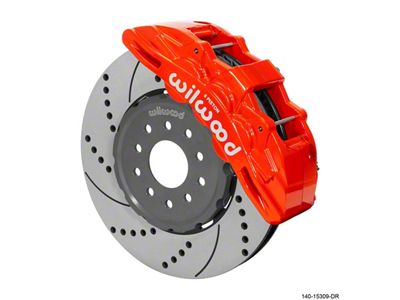 Wilwood SX6R Front Brake Kit 14in SRP Slotted/Drilled Red 05-13 - 140-15309-DR