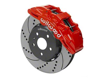 Wilwood SX6R Front Brake Kit 14in SRP Slotted/Drilled Red 16-19 - 140-15438-DR
