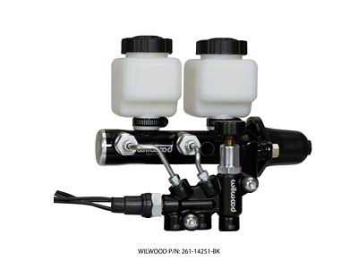 Wilwood Tandem Remote M/C Kit w L/H Brkt & Prop - 261-14251-BK