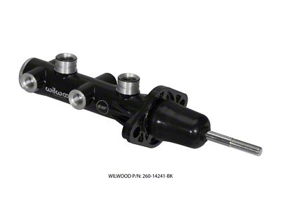 Wilwood Tandem Remote Master Cylinder - 7/8in Bore Black - 260-14241-BK