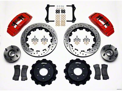 Wilwood TC6R Front Kit 16.00in Drilled Red 2004-2008 F150 - 140-9072-DR