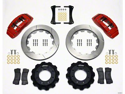 Wilwood TC6R Front Kit 16.00in Red 1999-2014 GM Truck/SUV 1500 - 140-8992-R