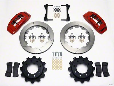 Wilwood TC6R Rear Kit 16.00in Red 1999-2010 GM H2 / - 140-9405-R
