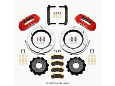 Wilwood TX6R Front Kit 15.50in Red 2004-08 Ford F150 - 140-15286-R