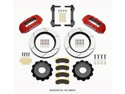Wilwood TX6R Front Kit 15.50in Red 2010-Up Ford F150 6 - 140-13865-R