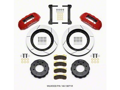 Wilwood TX6R Front Kit 16.00in Red 1999-2010 GM H2 Truck/SUV - 140-13877-R
