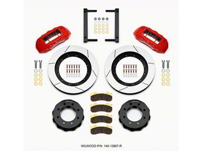 Wilwood TX6R Front Kit 16.00in Red 2005-2012 Ford F250/F350 4WD - 140-13867-R