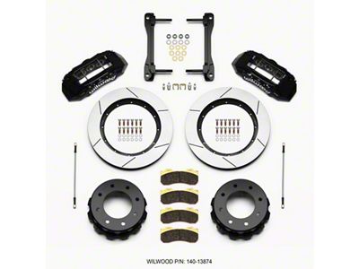 Wilwood TX6R Rear Kit 15.50in Black 2011-2015 GM Truck/SUV 2500 - 140-13874