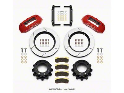 Wilwood TX6R Rear Kit 15.50in Red 2005-2012 Ford F250/F350 4WD - 140-13868-R
