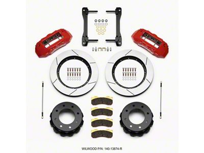 Wilwood TX6R Rear Kit 15.50in Red 2011-2015 GM Truck/SUV 2500 - 140-13874-R