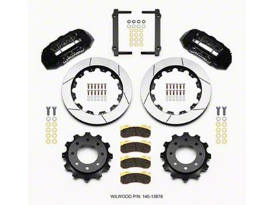 Wilwood TX6R Rear Kit 16.00in Black 1999-2010 GM H2 / - 140-13878