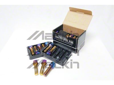 Wheel Mate Mevius Lug Bolt Set of 20 - Black - 40611BR