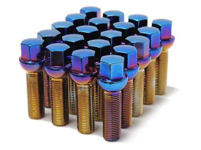 Wheel Mate Mevius Lug Bolt Set of 20 - Blue - 40613UN