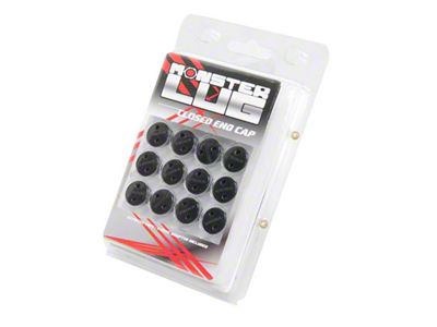 Wheel Mate Monster Lug Nut Caps - Black 14x1.50 - 33007B