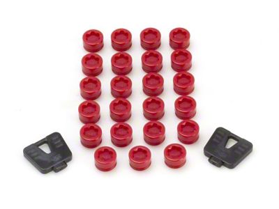 Wheel Mate SR45R Caps Set of 20 - Red - 33100R