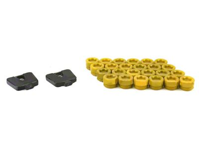 Wheel Mate SR45R Caps Set of 20 - Yellow - 33100Y
