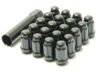 Wheel Mate Muteki Closed End Lug Nuts - Deep Black - 41885B