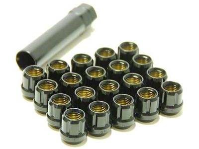 Wheel Mate Muteki Open End Lug Nuts - Deep Black - 31885B