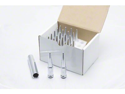 Wheel Mate Spiked Lug Nuts Set of 24 - Chrome - 35420P