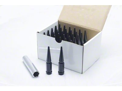 Wheel Mate Spiked Lug Nuts Set of 32 - Black - 35423P