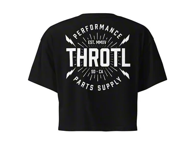 Throtl Women's BOOST Crop Top; Pale Pink