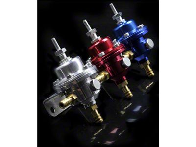 Weapon-R Universal Adjustable Fuel Pressure Regulator Silver - 958-111-101