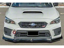 CS Performance Package Front Splitter Lip Ground Effect; Glossy Black (18-21 WRX)