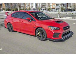 CS Performance Package Front Splitter Lip Ground Effect; Hydro-Dipped Carbon Fiber (18-21 WRX)