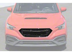 JDM Chargespeed Style Front Bumper Vent Grille Vent Cover; Glossy Black (22-26 WRX)