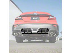 JDM Performance Style Add-On Rear Bumper Diffuser; Matte Black (22-26 WRX)
