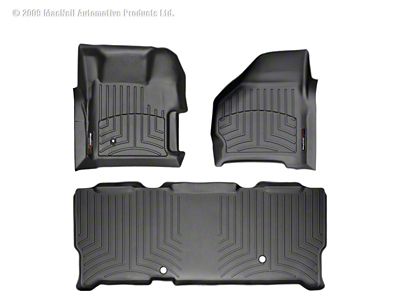 Weathertech FloorLiner - Rear - Blk - 441251-440023