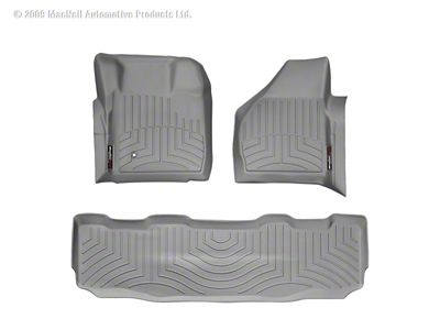 Weathertech FloorLiner - Rear - Grey - 461201-460022