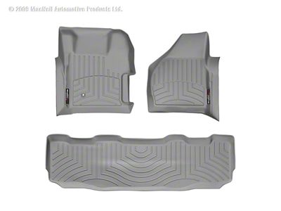 Weathertech FloorLiner - Rear - Grey - 461261-460022
