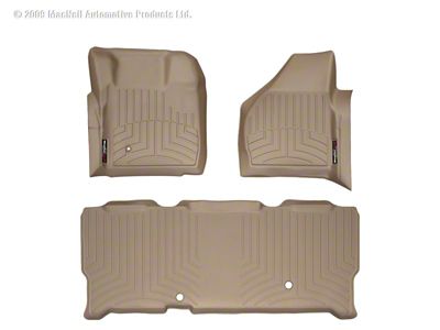 Weathertech FloorLiner - Rear - Tan - 451201-450023