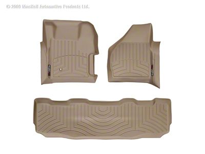 Weathertech FloorLiner - Rear - Tan - 451261-450022