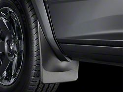 Weathertech No-Drill Mud Flaps; Front and Rear; Black (16-23 Toyota Tacoma w/Fender Flares/Molding)