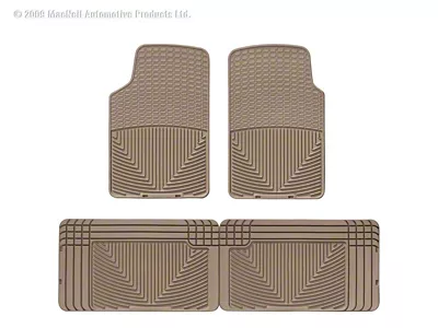 WT Rubber Mats - Rear - Tan - W3TN-W25TN