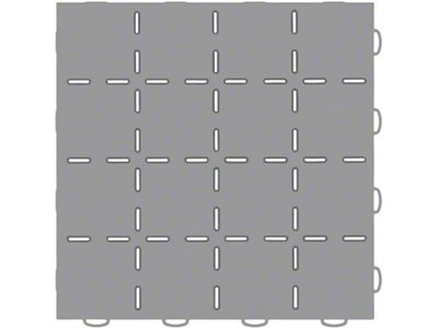 Weathertech 12in x 12in Solid Floor Tile w/ Raised - 51T1212SS GR