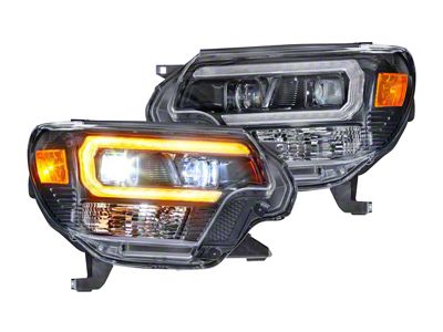 Morimoto XB Hybrid LED Headlights: Toyota Tacoma 12-15 Pair / ASM / Amber DRL - LF529-A