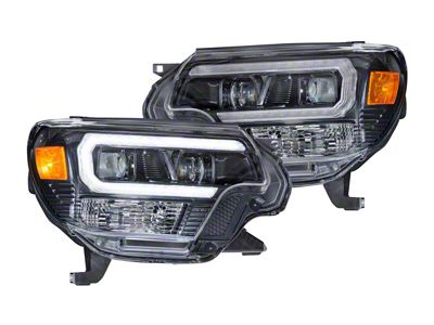 Morimoto XB Hybrid LED Headlights: Toyota Tacoma 12-15 Pair / Smoked - LF529
