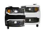 Morimoto XB LED Headlights: Chevrolet Silverado HD 15-19 Trim Pair / Chrome - LF541.C
