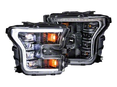 Morimoto XB LED Headlights: Ford F150 15-17 Pair / ASM / White DRL Gen 2 - LF502.2-ASM