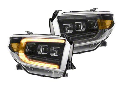 Morimoto XB LED Headlights: Toyota Tundra 14-20 Pair / ASM / Amber DRL Gen 2 - LF532.2-A-ASM